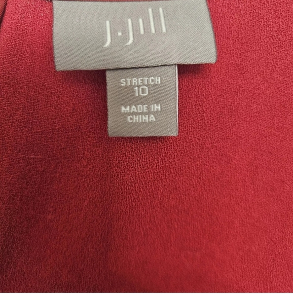 J. Jill Red Sleeveless Sheath Dress Size 10 Classiccore Business Cocktail Party - Picture 5 of 10